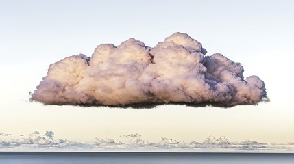 Gentle cloudscape featuring soft pastel tones of pink, lavender, and light blue blending smoothly across the sky