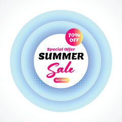 Monsoon Summer Sale, flash sale promotion abstract colorful banner design with 30 percent