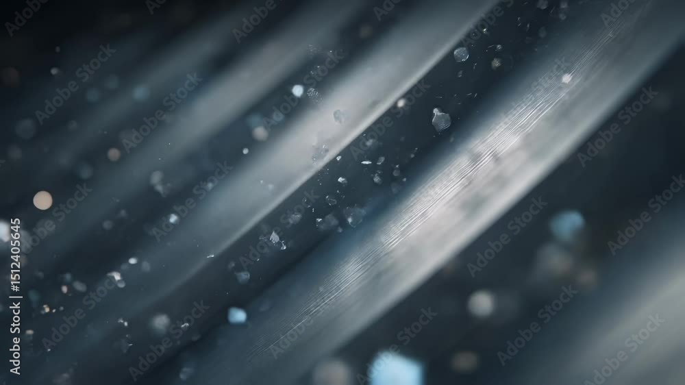 Poster microscopic grooves and channels of a diamond nanovalve are highlighted by soft lighting, showcasing