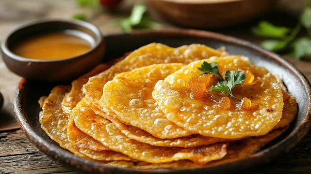 indian khasta roti with ghee and jaggery video