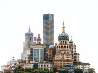 Fototapeta premium Ukrainian Cityscape - Mykolayiv Design