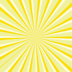 Yellow and white sunbeam background. 