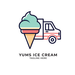ice cream truck logo