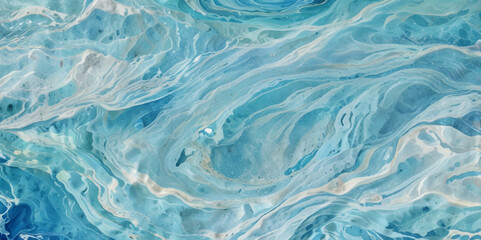 Obraz premium Blue ocean wave background. Blue and white water ocean background. 