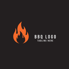 minimal bar b q logo 