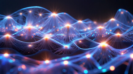 Obraz premium abstract background with glowing lights