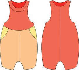 vector illustration of a female dress