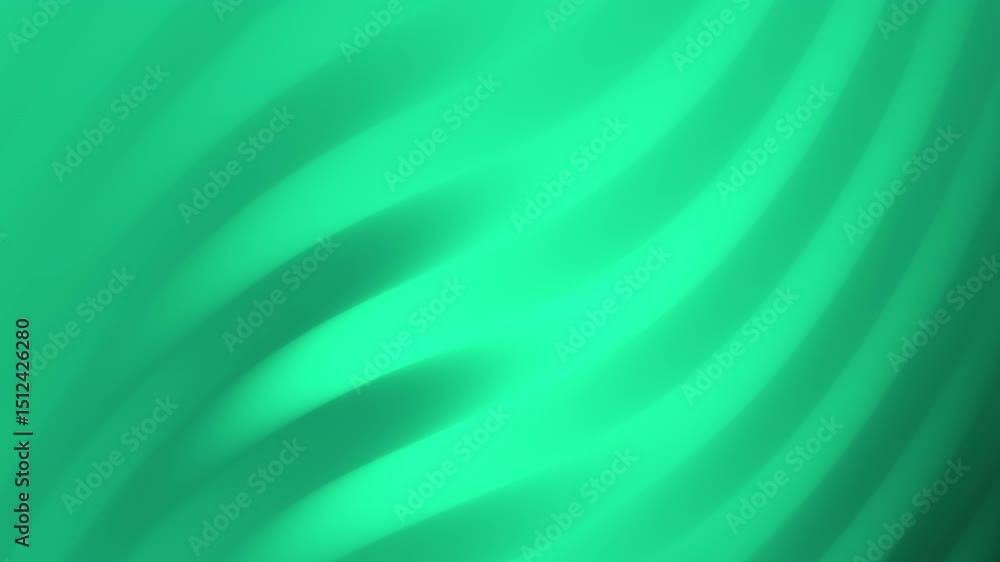 Poster animated green wavy lines seamless loop background, abstract and modern design