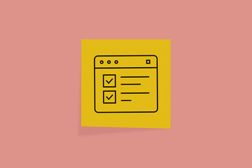 done. an icon on office paper. office paper. successful completion of assigned tasks. teamwork. animation. pin. a business idea. teamwork in business. a task. decision. purpose. achieve your goal. 
