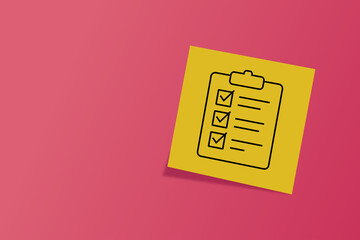 done. an icon on office paper. office paper. successful completion of assigned tasks. teamwork. animation. pin. a business idea. teamwork in business. a task. decision. purpose. achieve your goal. 