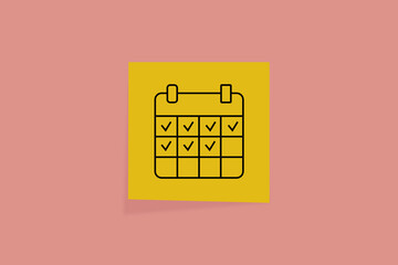 done. an icon on office paper. office paper. successful completion of assigned tasks. teamwork. animation. pin. a business idea. teamwork in business. a task. decision. purpose. achieve your goal. 
