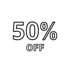 50% off sale announcement, for marketing materials