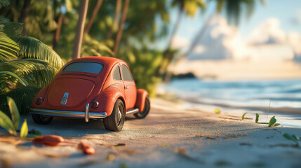 toy car on the road