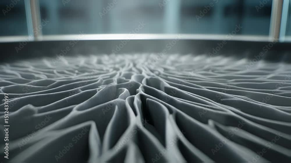 Poster complex white structure evolves, branches grow and intertwine, forming an intricate network of organ