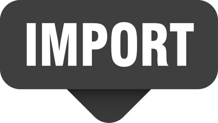 import sticker. import sign on transparent background