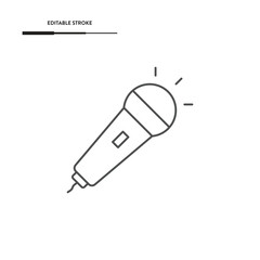 Microphone Icon Vector Design.
