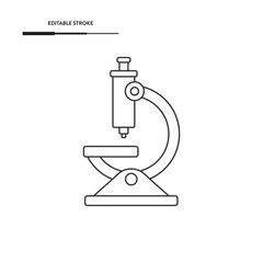 Microscope Icon Vector Design.