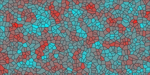 Fototapeta premium seamless pattern with red and blue flowers