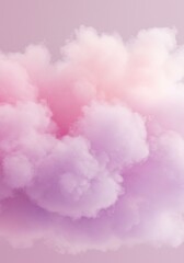 Soft, pastel pink and purple clouds