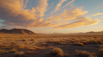 Naklejka premium Rocky hills with cloud patches in bright sky high resolution picture