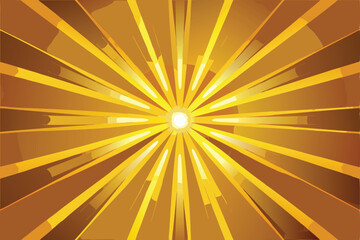 Fototapeta premium Abstract background design featuring golden rays shining brightly creating a dynamic and vibrant visual with a blend of colors and