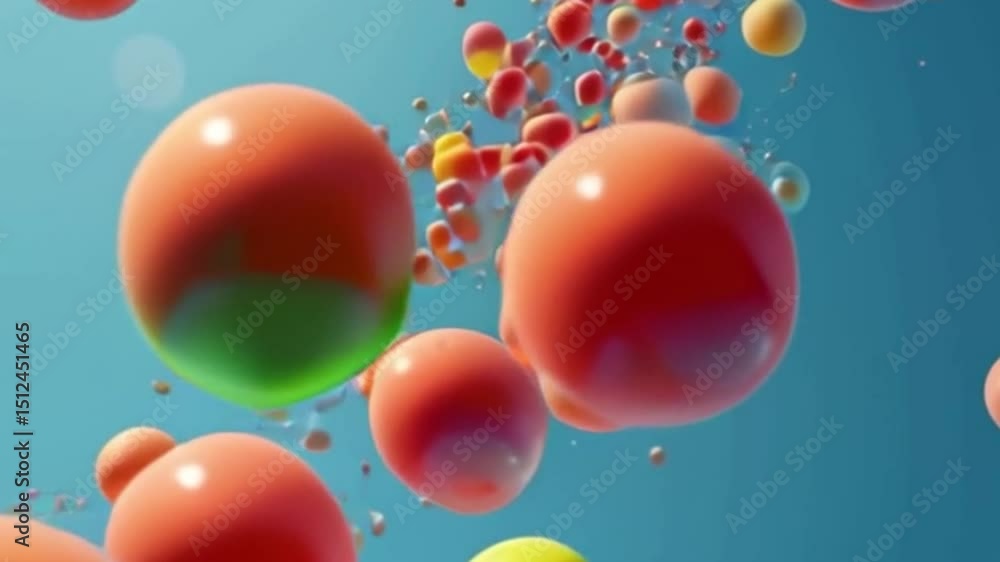 Poster abstract sphere display