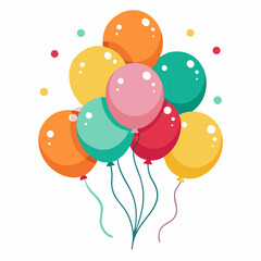 Modern patriotic balloon silhouette for July 4th—perfect for social media promos, apparel prints, and creative Independence Day projects.