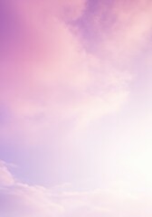 Soft pink and purple cloudy sky