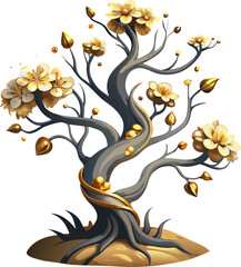 autumn tree vector illustration