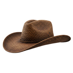 Classic Western Style Cowboy Hat in Brown Color Transparent




