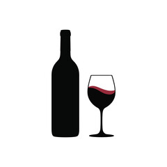 Fruit juice bottle vector art illustration