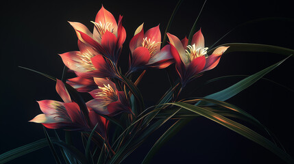 red and yellow flower