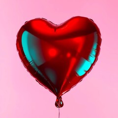 pink heart shaped balloon