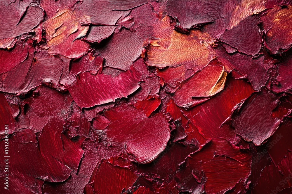 Poster burgundy textured backdrop with rich layered paint strokes creating depth and intrigue in a warm pal