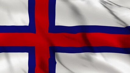 Realistic Faroe islands flag, Faroe Islands National Identity Represented by Flags