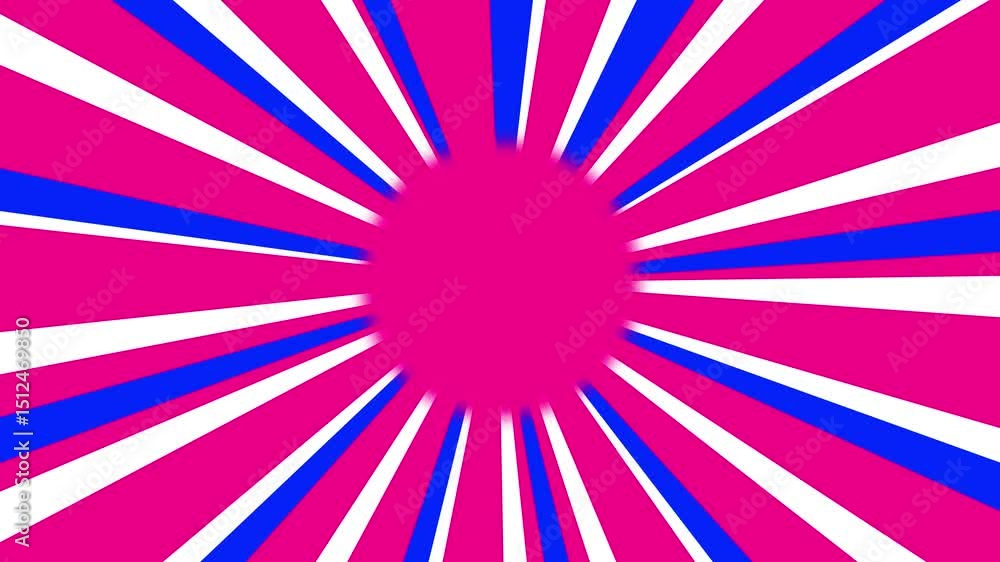 Aufkleber dynamic abstract graphic animation with bursting rays of pink white and blue emphasizing energy and 