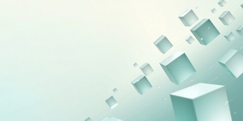 Fototapeta premium Abstract Blockchain Network Background