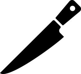 knife icon. chopping food. restaurant themes. cardboard cutter symbol
