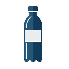 Plastic bottle beverage container mockup design template