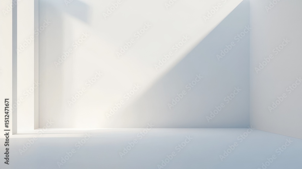 Poster a plain white background with subtle gradient shades, demonstrating a minimalist design concept. gen