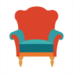 armchair isolated on white background