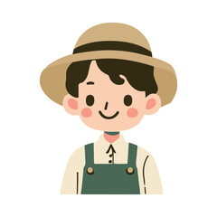 illustration design of a farmer