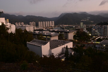 Obraz premium Hong Kong University architecture urban structure