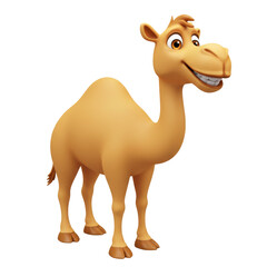 Funny Laughing Camel isolated on transparent background, Camel 3d PNG 