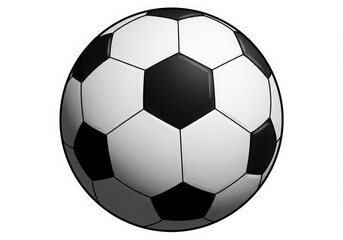 Fototapeta premium Classic soccer ball with black and white patches