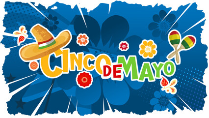 cinco de mayo — colorful banner, template, poster — vector illustration