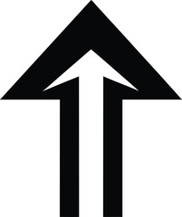 Fototapeta premium An arrow pointing directly upward, providing a specific direction, serving as a transparent marker for guidance.