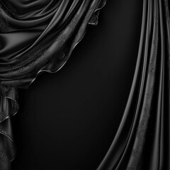 black satin background made with generative AI
