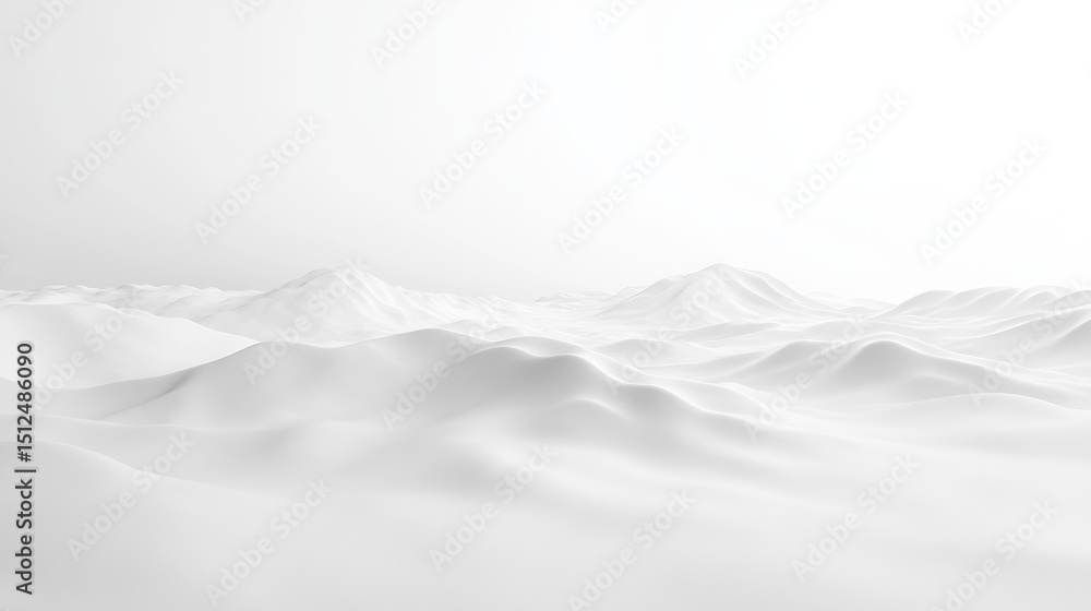 Poster a plain white background with subtle gradient shades, demonstrating a minimalist design concept. gen