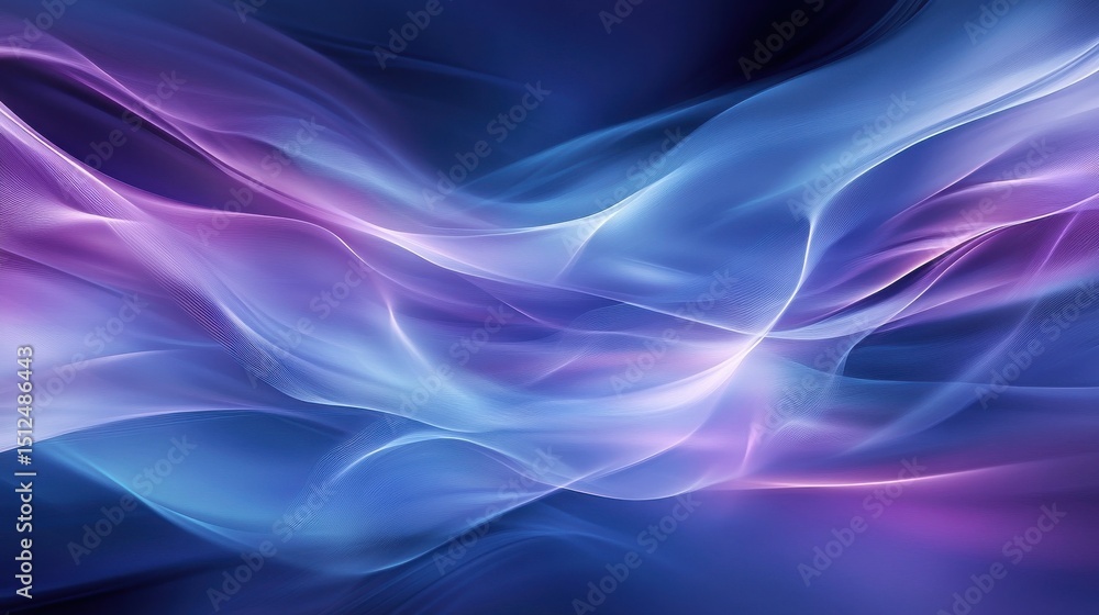 Poster digital waveforms in blue and purple, abstract background. abstract digital background with flowing 